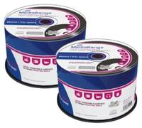 100 x Black Bottom Vinyl CD-R 52x Inkjet White Printable Blank CD Discs Cakebox