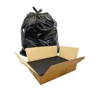 100 x Black Compactor Sacks 120L - Large Strong Black Refuse Sacks 22x33x47 inch | Medium Duty Rubbish Bin Bags | Tear-Resistant Puncture-Proof Polythene Dustbin Liners for High-Volume Waste Disposal