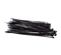 100 X Black Nylon Cable Ties 3.6mm X 250mm Extra Long Zip Ties 18Kg Uv Resistant Pack