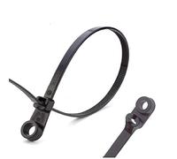 100 x Black Screw Mount Cable Ties 300mm x 4.8mm Car Chassis Body Zip Tie Fixing