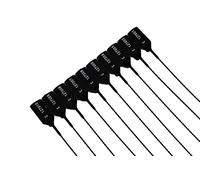 100 x Black Security Tags - Numbered Pull Ties, Secure Anti-Tamper Seals for High-Security Applications