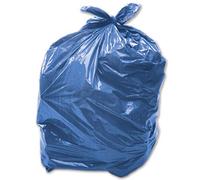 100 x Blue 90L Medium-Duty (28 Micron / 112 Gauge) Alina Coloured Refuse Sack/Polythene Dustbin Liner/Plastic Bin Bag / 90 Litre Blue Garbage Bag (100 Sacks)