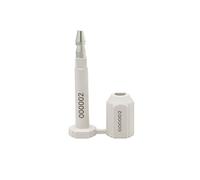100 x Bolt High Security Seals, Cargo and Container - Numbered Bolts (White, 100)