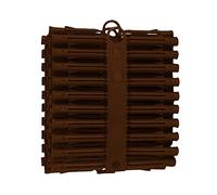 100 x Brown Wall Raw Plugs Expansion Fixings for No.10-14 Screws Drill Size 7mm