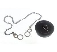 100 X Bulk 400 Black Plastic Basin and Bath Plugs Sink Stoppers
