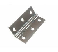 100 X Butt Hinge Door Gate Bzp Zinc Plated Steel 75Mm 3 Inch