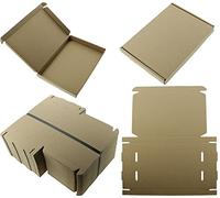 100 x C4 A4 Pip Box Shipping Mail Postal Large Letter Boxes Size: 335x230x23mm, V_BX-C4-BRW-100