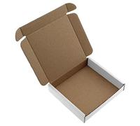 100 x C7 A7 White Box 101x101x22mm (4x4x0.8") RM Large Letter Cardboard Shipping Mailing Boxes