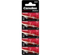100 x Camelion Alkaline Button Cell AG1 LR60 LR621 364 1.5V (10x10 Blister)
