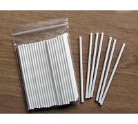 100 x Carlton 152mm (6 inch long )White Paper Lollipop Cake Pop Sticks Lolly Lollies Crafts