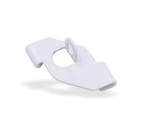 100 x ceiling clips with eyelet for Odenwald ceiling rails, suitable for grid ceilings without drilling, with eyelet, white