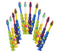 100 x Children's Toothbrushes ~ Bulk Pack Wholesale Kids Manual Brushes (Sucker Base)