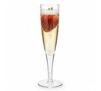 100 x Clear Plastic Champagne Flute Glasses 160ml UK CA Marked at 125ml. Perfect for Weddings, Parties and Outdoor and Indoor Events