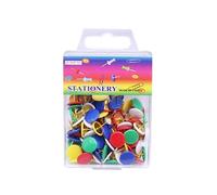 100 x Color Push Pins True Circle Push Pins Decorative Cork Board Bulletin Board, Photos, Wall Map Push Pins Thumb Tacks for Cork Board/Wall