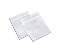 100 x Coloured Grip Seal Plastic Bags by Lizzy® (Clear)