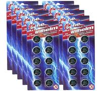 100 x CR2032 Wilhelm blister pack button cell battery lithium 3V CR 2032