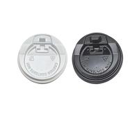 100 x Cups SIP LIDS- 10oz, 12oz, 16oz lids for Speciality Coffee Cups - Silver Star (White)