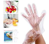 100 x Disposable Plastic Polythene Gloves Large Size - Cleaning Prepare Food etc