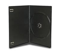 100 X Dragon Trading Single Black CD DVD Blu Ray Disc Cases With 7mm Spine. Cases have Outer Sleeve For Artwork Inlay and Booklet Clips.