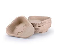 100 x Easy Care Solutions | 1300 ml Slipper Bed Pan Liners | Disposable Cardboard Pulp | Hospital Style | 1 Pack of 100