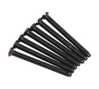 100 x Electrical Black Screws for Light Plug Socket Box Steel 3.5 x 50mm