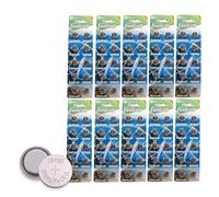 100 x Eunicell AG10 1.5v Alkaline Button Cell Batteries in Separate Blister Packaging aka LR54 LR1130 L:1131 SR1130W 389 G10