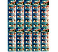 100 x Eunicell AG10 SR1150 SR54 SR1131 389 390 51131E 189 GP89A G10 D389 Alkaline 1.5v Button Cell Batteries in Separate Blister Packaging
