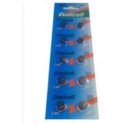 100 x Eunicell AG6 1.5v Alkaline Button Cell Batteries in Separate Blister Packaging LR69 LR921 SR921W 370 371