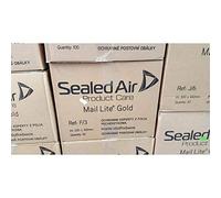 100 X F/3 MAIL LITE SEALED AIR PADDED ENVELOPES - GOLD/BROWN (220 x 330mm)