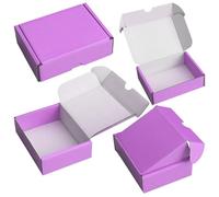 100 x F6 10x6x4" Postal Pip Box Die Cut Purple Cardboard Mailing Shipping