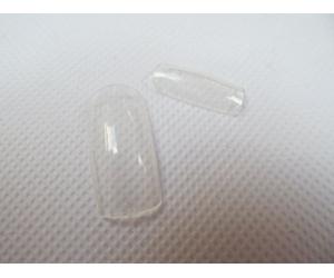 100 x False medium length Full Coverage or French half tips false nails & glue, 10 different sizes (10 of each size) posted from London by Fat-Catz-copy-catz (clear full nails)