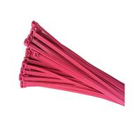 100 x Fluorescent Pink Cable Ties 300 x 4.8mm / Extra Strong Zip Tie Wraps