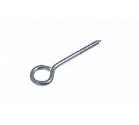 100 x Garden Vine Eyes Screw in Closed Hooks 50MM 2" ZP Steel Heavy Duty