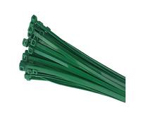 100 x Green Nylon Cable Ties 100 x 2.5mm / Extra Strong Zip Tie Wraps