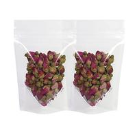 100 x Gusset Base All Clear Grip Seal Bags Stand-Up Pouch Strong Bag BPA Free For Food Packaging(10x15CM (3.9x5.9 inch),100)