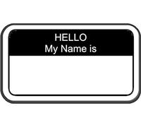 100 x Hello My Name is Labels Name Badges Stickers