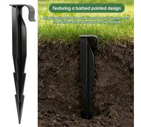 100 X Irrigation Soaker Hose Leaky Pipe, Garden Water Pegs / Stakes For Porous Pipe