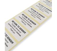 100 X Labels 25MM X 50MM Return to Sender Postage Labels Stickers UNWANTED Post Mail AMZ008