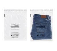 100 x LARGE 12x15" 300x380mm 30mu CLEAR TRANSPARENT PLASTIC GARMENT CLOTHING RETAIL PACKAGING BAGS SAFETY WARNING - PEEL & SEAL SEE PERFECT FOR ECOMMERCE, STORAGE, PROTECTION AND DISPLAY