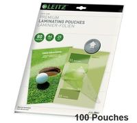 100 x Leitz iLAM Premium Hot Laminating Pouches with UDT A4 80 microns 74790000