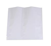 100 x Matte White w/Silver Inside Open Top Mylar Type Heat Sealant Bags Flat Pouch For Dry Food Packaging 3 Side Seal(10x15CM (3.9x5.9 inch))