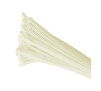 100 x Natural Nylon Cable Ties 300 x 4.8mm / Extra Strong Zip Tie Wraps
