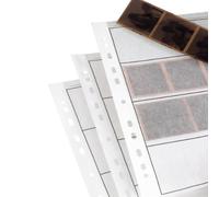 100 x Negative Filing Sheets for 120 Film. Acid-Free, Archival Safe. Premium Glassine Paper Archive Storage Pages for Ring Binders. Medium Format.
