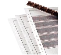 100 x Negative Filing Sheets for 35mm Film. Acid-Free, Archival Safe. Premium Glassine Paper Archive Storage Pages for Ring Binders