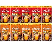 100 x NY Coffee Sachets - 50 x Salted Caramel and 50 x 3 in 1 White Coffee - Individual Flavoured Sticks Ideal For Home, Work and Travel, Funtasy Gifts