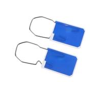 100 x Padlock Security Seals, Tamper-Evident Key Seals, Meter and Utility Numbered Padlock Seals (Blue, 100)