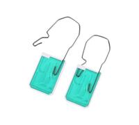 100 x Padlock Security Seals, Tamper-Evident Key Seals, Meter and Utility Numbered Padlock Seals (Green, 100)