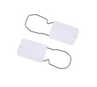 100 x Padlock Security Seals, Tamper-Evident Key Seals, Meter and Utility Numbered Padlock Seals (White, 100)