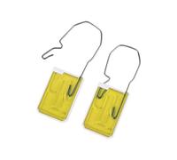 100 x Padlock Security Seals, Tamper-Evident Key Seals, Meter and Utility Numbered Padlock Seals (Yellow, 100)