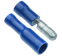 100 x PAIRS Blue 4mm Bullet Male and Female Insulated Crimp Terminal Connectors Electrical Auto Automotive DIY Hobby